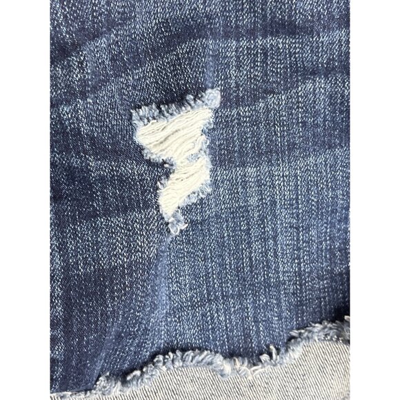 Abercrombie & Fitch High Rise Distressed Cutoff Jean Shorts Women’s 0 (25) - Picture 7 of 13